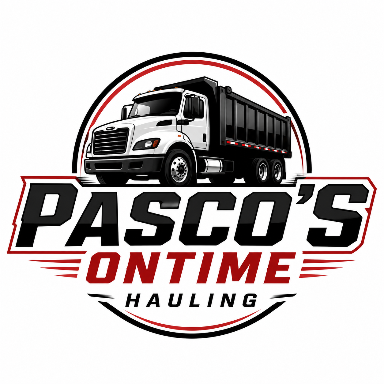 Pasco's Ontime Hauling logo